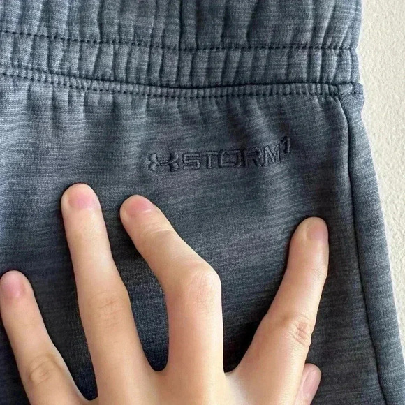 Under Armour Storm Tapered Joggers, Dark Heathered Grey, Size Small - Picture 12 of 15